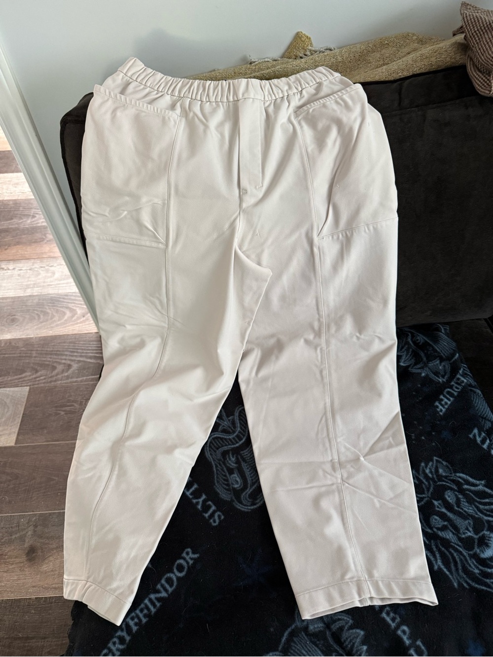 lululemon athletica Cream Elastic-Waist Utility Joggers